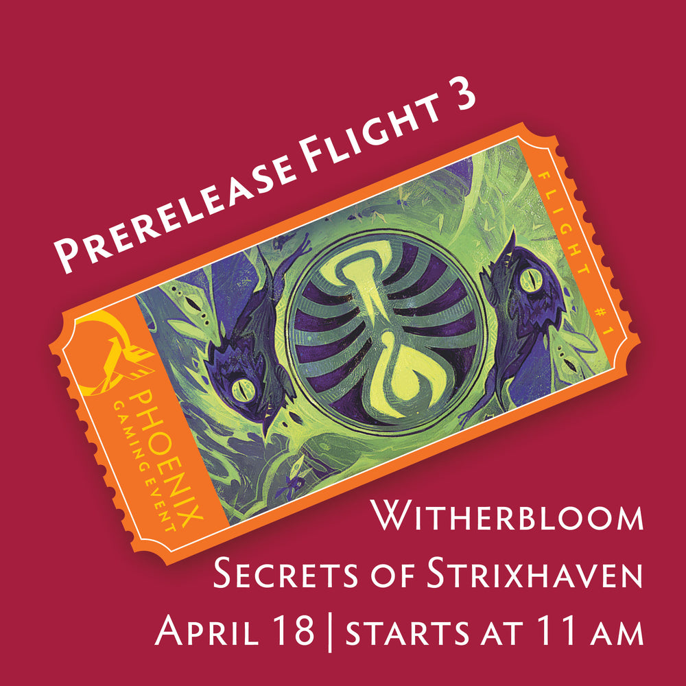 Secrets of Strixhaven Prerelease Flight 3