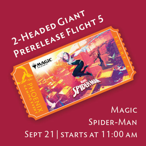 Magic Spider-Man Prerelease Flight 5 (2-Headed Giant) Ticket