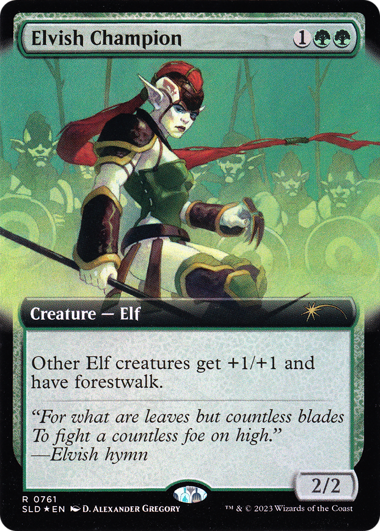 Elvish Champion (Extended Art) [Secret Lair Drop Series]
