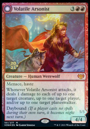 Volatile Arsonist // Dire-Strain Anarchist [Innistrad: Crimson Vow Pre