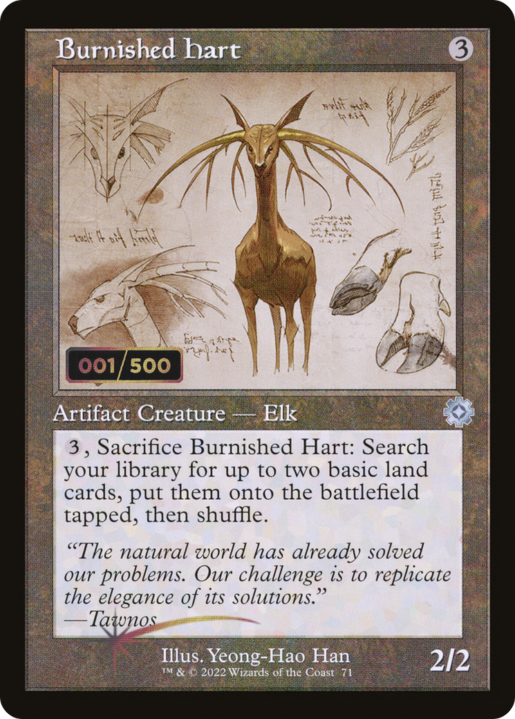 Burnished Hart (Retro Schematic) (Serialized) [The Brothers' War Retro Artifacts]