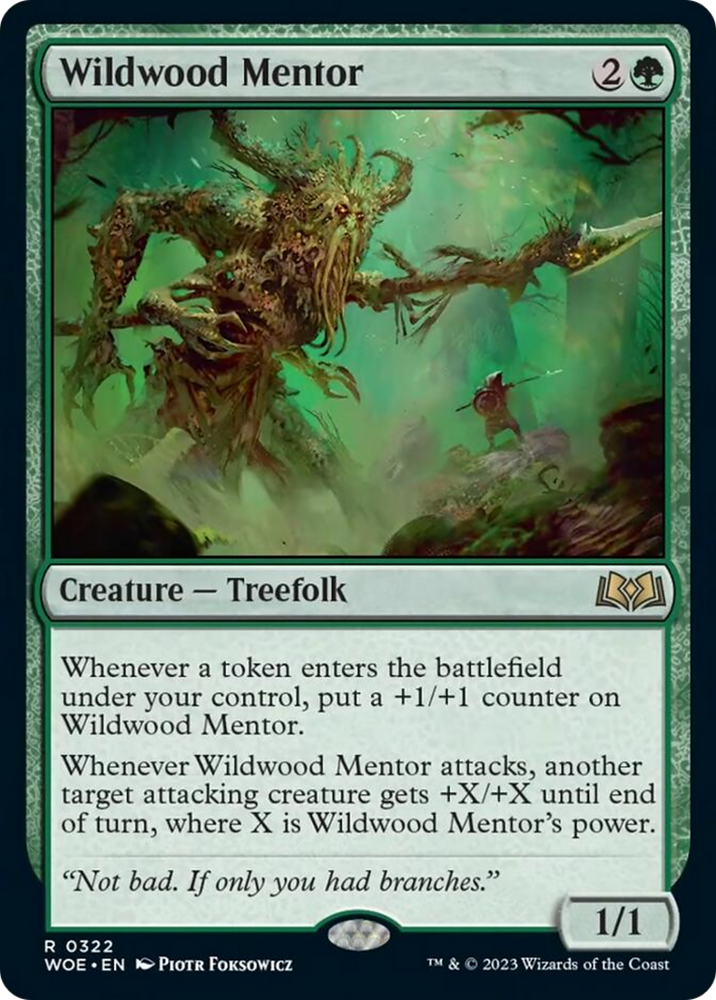 mentor cards mtg Wildwood Mentor [Wilds of Eldraine]