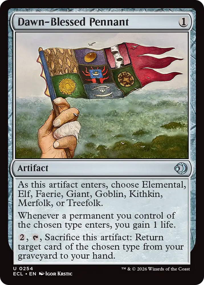 Dawn-Blessed Pennant [Lorwyn Eclipsed]