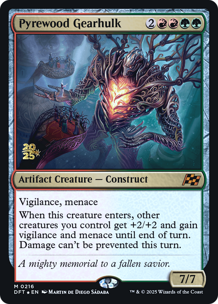 Pyrewood Gearhulk [Aetherdrift Prerelease Promos]