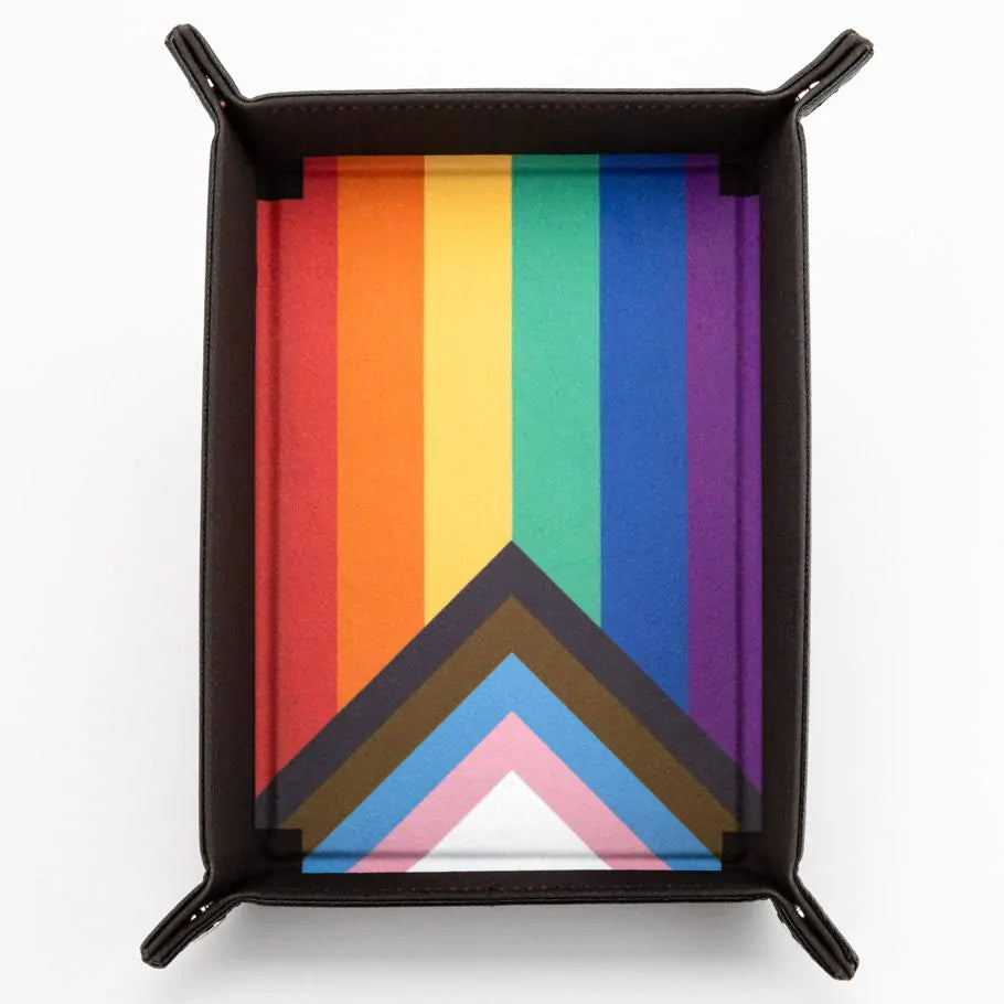 Progress Pride Flag Rectangular Dice Tray
