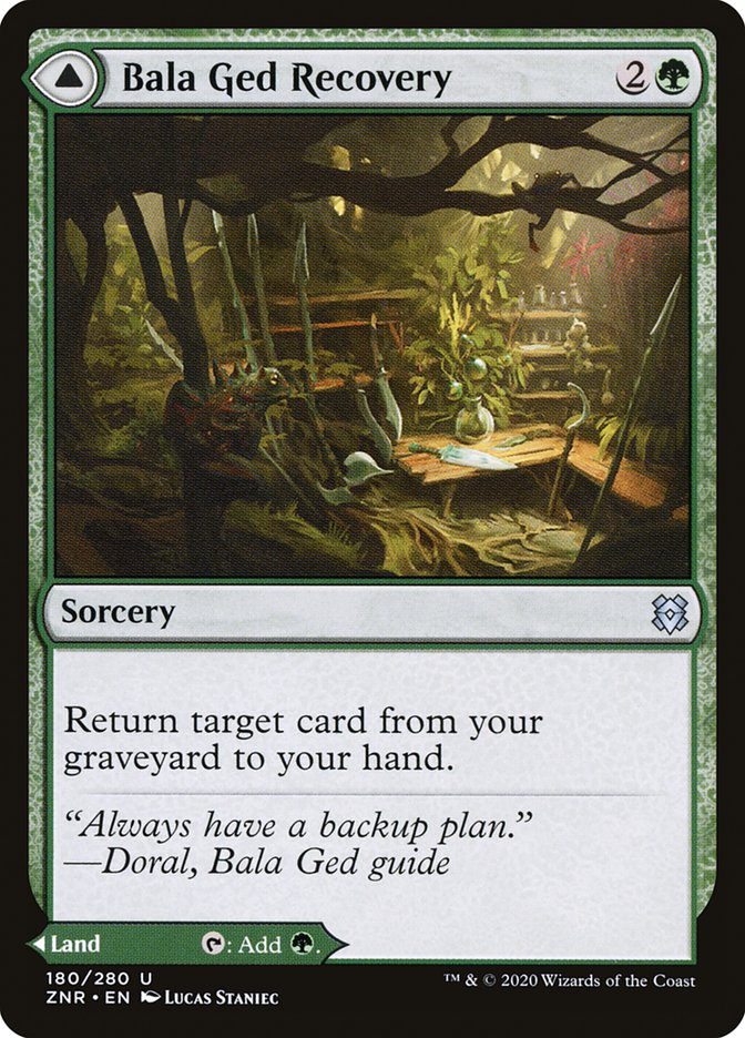 backup mtg cards Bala Ged Recovery // Bala Ged Sanctuary [Zendikar Rising]