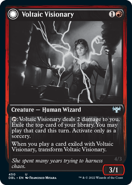 Voltaic Visionary // Volt-Charged Berserker [Innistrad: Double Feature]