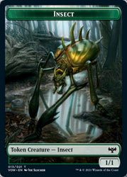 Insect // Slug Double-Sided Token [Innistrad: Crimson Vow Tokens]