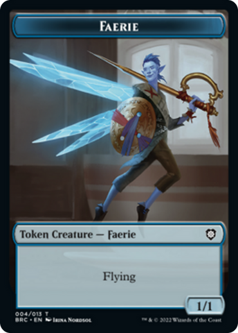 Faerie // Powerstone Double-Sided Token [The Brothers' War Commander Tokens]