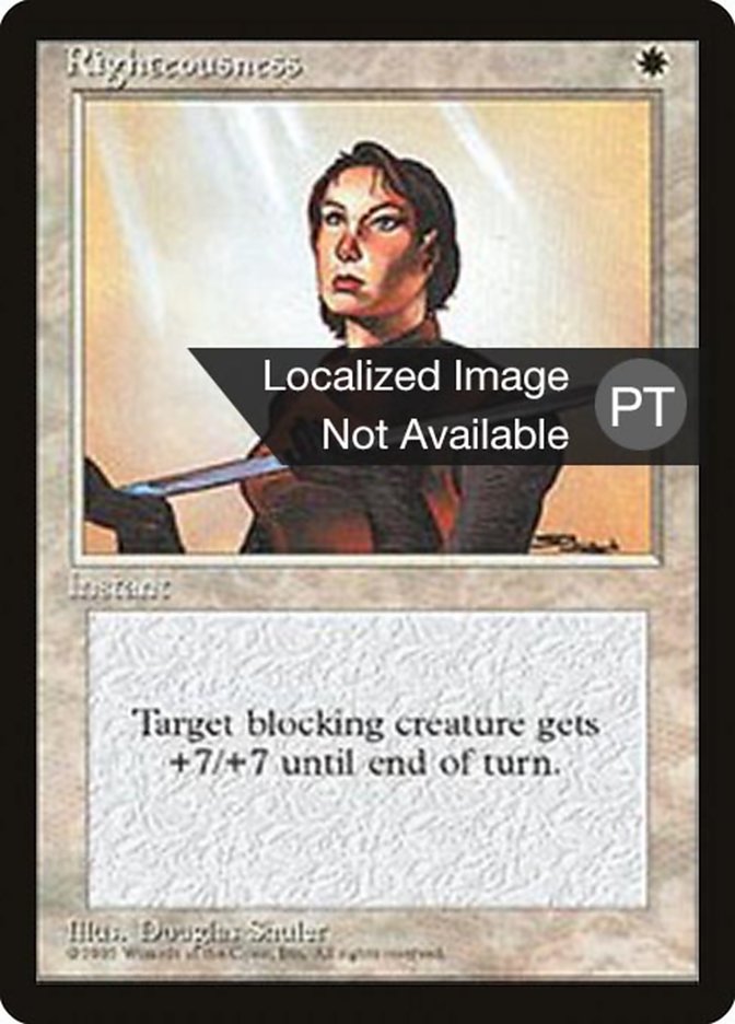 Righteousness [Fourth Edition (Foreign Black Border)]