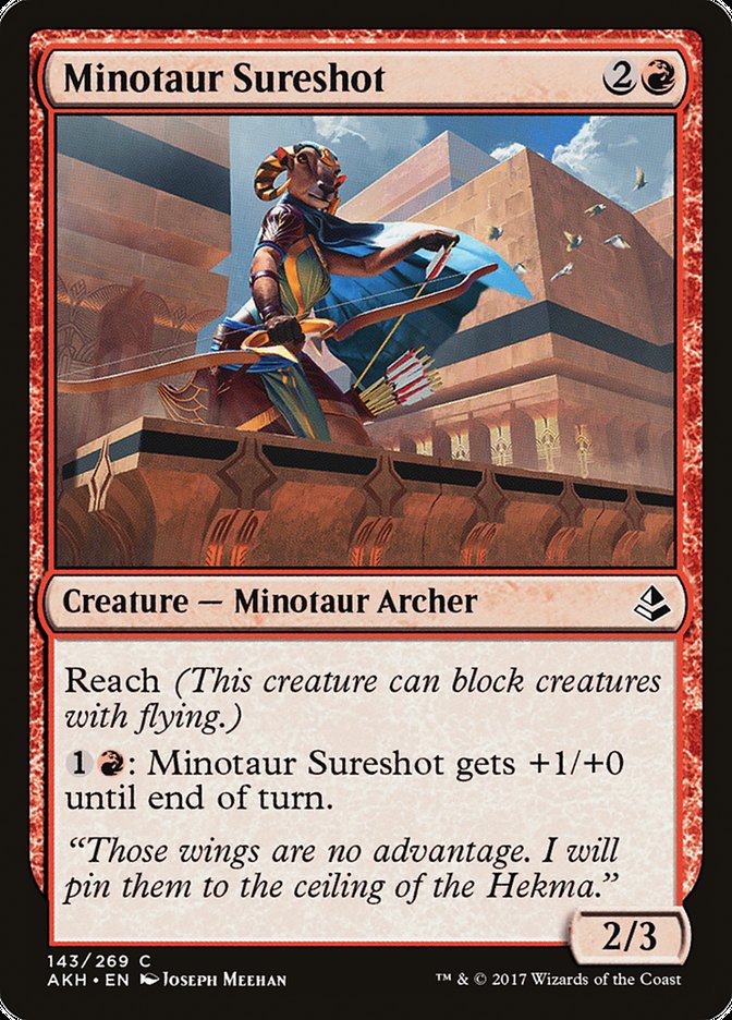 mtg minotaur cards Minotaur Sureshot [Amonkhet]