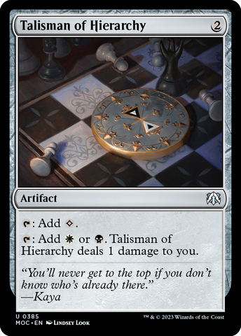 Talisman of Hierarchy [March of the Machine Commander]