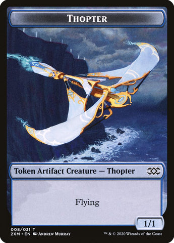 Beast // Thopter (008) Double-Sided Token [Double Masters Tokens]