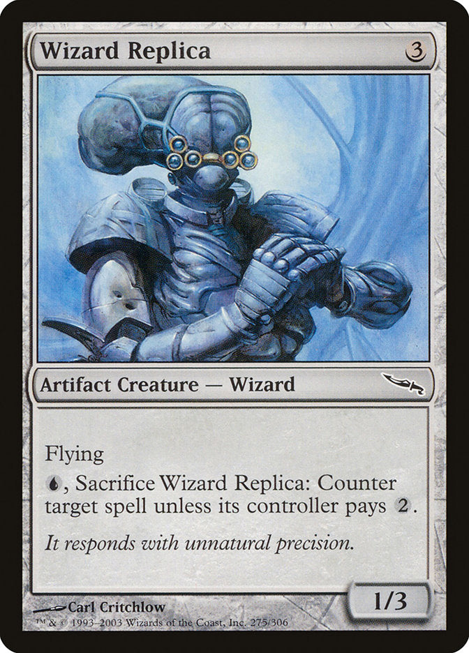 for mirrodin cards mtg Wizard Replica [Mirrodin]