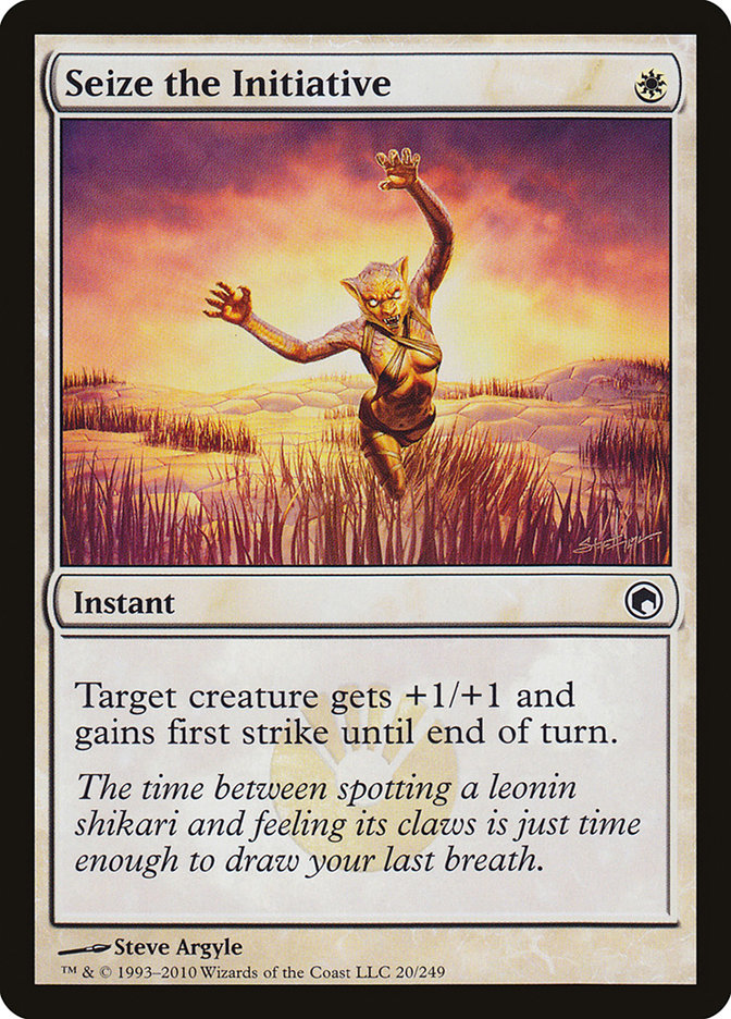 mtg take the initiative cards Seize the Initiative [Scars of Mirrodin]