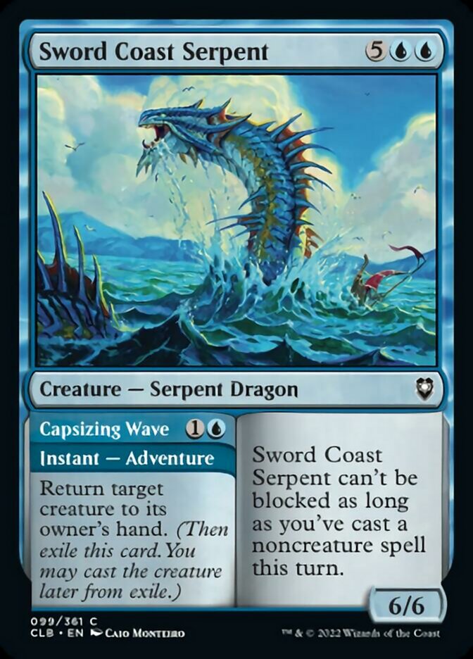 Sword Coast Serpent // Capsizing Wave [Commander Legends: Battle for B
