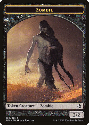 Sinuous Striker // Zombie Double-Sided Token [Hour of Devastation Tokens]