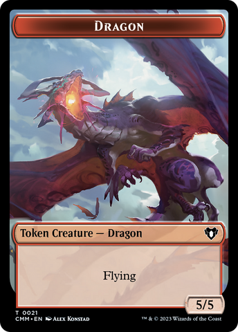 Dragon Token (21) [Commander Masters Tokens]