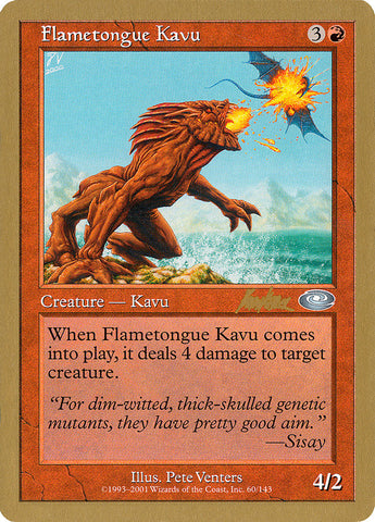 Flametongue Kavu (Brian Kibler) [World Championship Decks 2002]