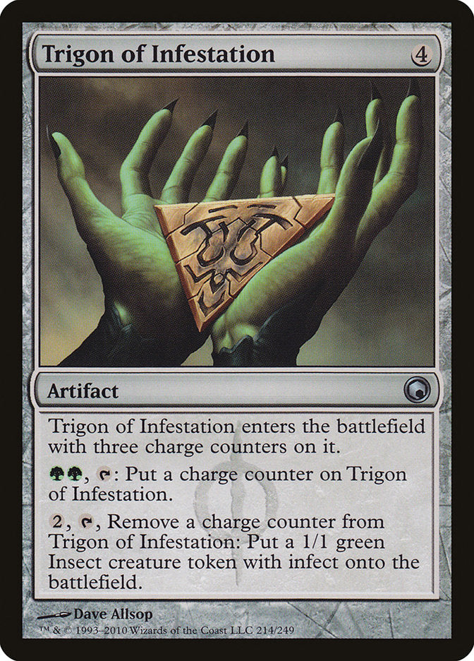 cards that give infect mtg Trigon of Infestation [Scars of Mirrodin]