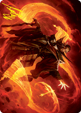 Plargg, Dean of Chaos Art Card (Gold-Stamped Signature) [Strixhaven: School of Mages Art Series]