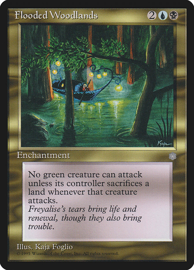 how many unique cards are in mtg Flooded Woodlands [Ice Age]
