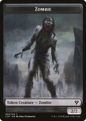 Human Soldier (003) // Zombie Double-Sided Token [Commander 2020 Tokens]