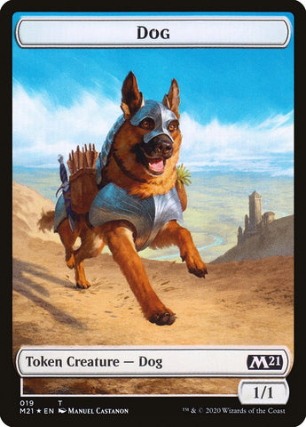 Cat (011) // Dog Double-Sided Token [Core Set 2021 Tokens]