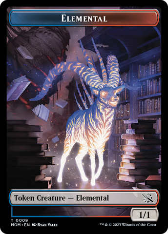 Elemental (9) // Knight Double-Sided Token [March of the Machine Tokens]