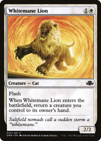 Whitemane Lion [Dominaria Remastered]