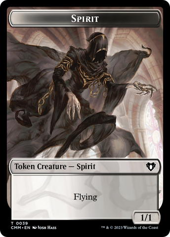 Spirit (0039) // Bird Illusion Double-Sided Token [Commander Masters Tokens]
