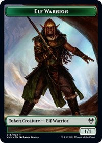 Elf Warrior // Angel Warrior Double-Sided Token [Kaldheim Tokens]