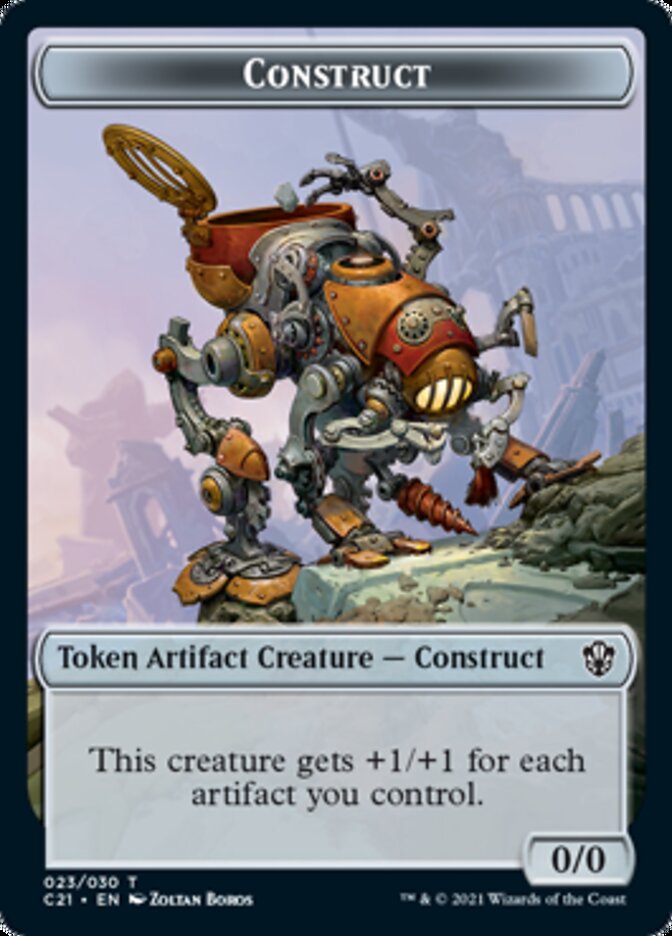 Copy // Construct (030) Double-Sided Token [Commander 2021 Tokens]