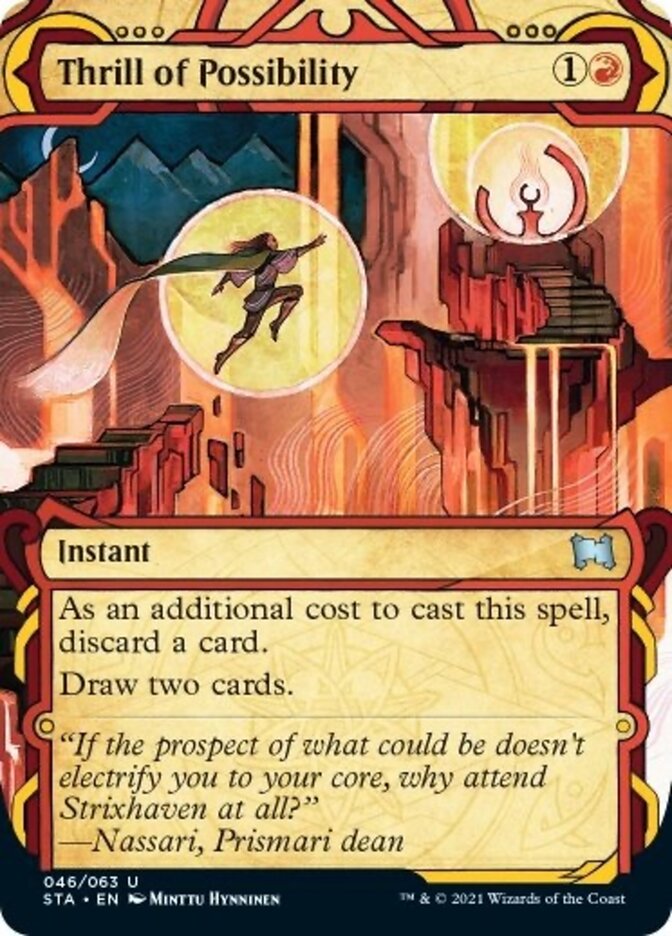 Thrill of Possibility (Foil Etched) [Strixhaven: School of Mages Mystical Archive]