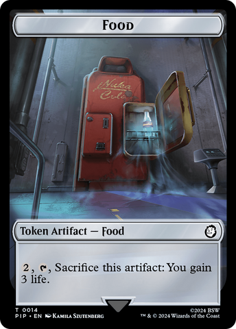Food (0014) // Soldier (0010) Double-Sided Token [Fallout Tokens]