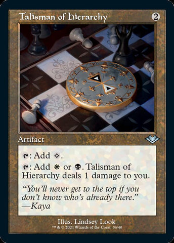Talisman of Hierarchy (Retro Foil Etched) [Modern Horizons 2]