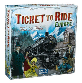 "Ticket to Ride" Europe is the next installment in our best-selling train adventure series.  Players collect cards of various types of train cards, and use them to build stations, pass through tunnels and onto ferries, and lay claim to railway routes throughout Europe.  Ticket to Ride" Europe is elegantly simple, can be learned in 5 minutes, and appeals to both families and experienced gamers.  This box contains a complete new game and does not requiere the original Ticket to Ride"