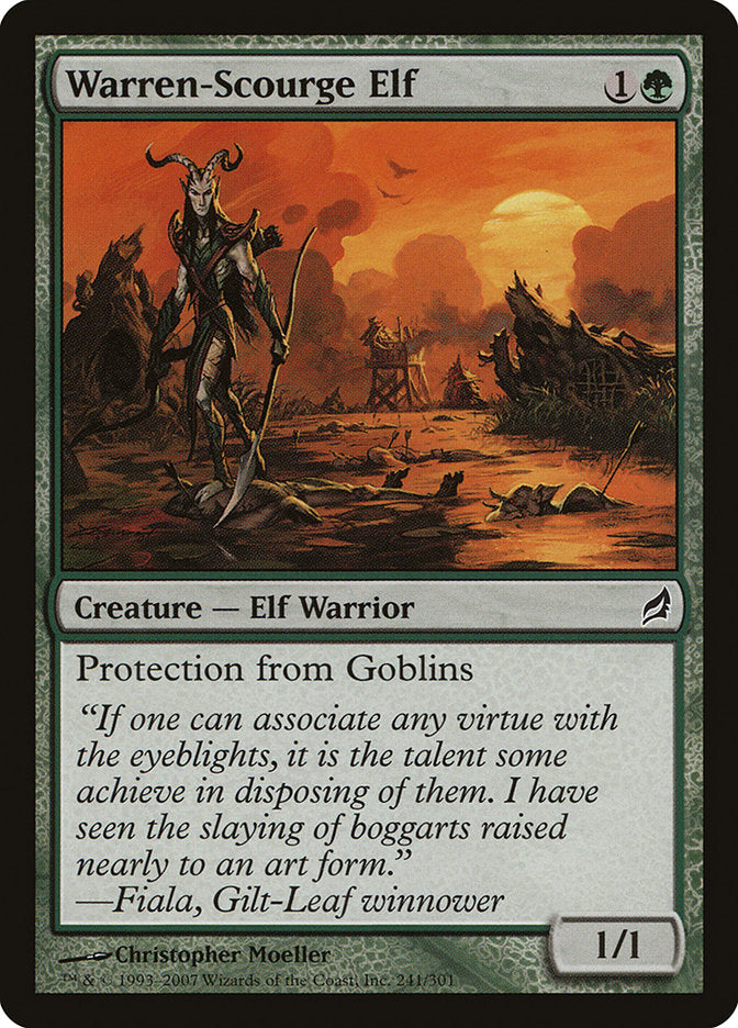 mtg black elf cards Warren-Scourge Elf [Lorwyn]