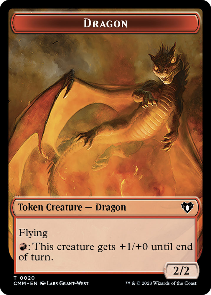 Dragon Token (20) [Commander Masters Tokens]