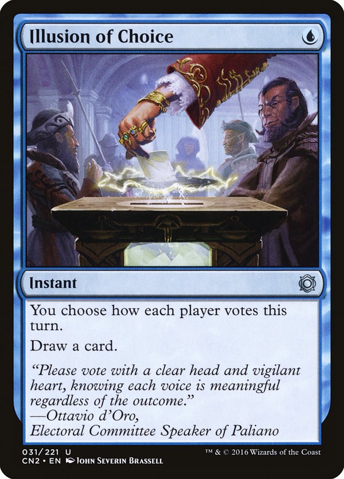 dominus cards mtg Illusion of Choice [Conspiracy: Take the Crown]