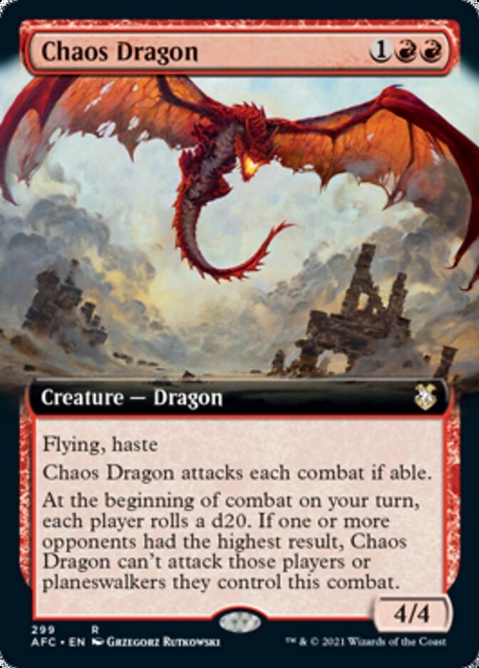 Chaos Dragon (Extended Art) [Dungeons & Dragons: Adventures in the Forgotten Realms Commander]