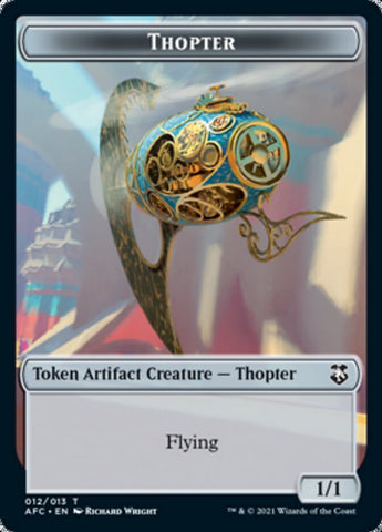 Thopter // Treasure Double-Sided Token [Dungeons & Dragons: Adventures in the Forgotten Realms Commander Tokens]