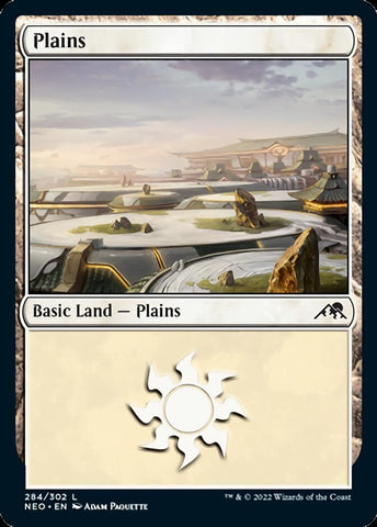Plains (284) [Kamigawa: Neon Dynasty]