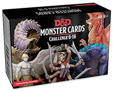 D&D Monster Cards - Challenge 6-16 Deck (125 cards)