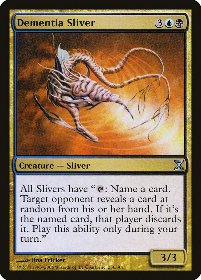 mtg sliver card Overlord Cascade (When you cast this spell Magic The Gathering Trading Card