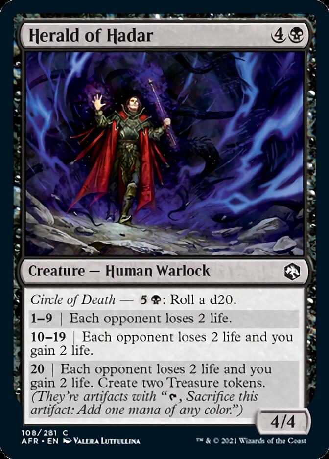 mtg forgotten realms card prices Herald of Hadar [Dungeons & Dragons: Adventures in the Forgotten Realm