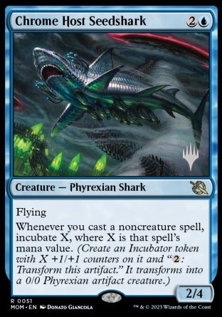 Chrome Host Seedshark (Promo Pack) [March of the Machine Promos]