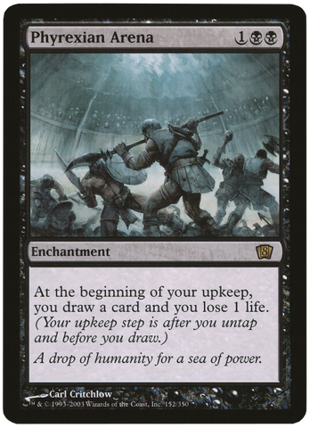 Phyrexian Arena (Oversized) [Eighth Edition Box Topper]