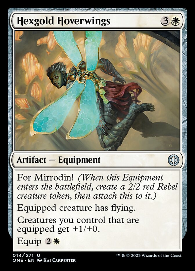 Hexgold Hoverwings [Phyrexia: All Will Be One]