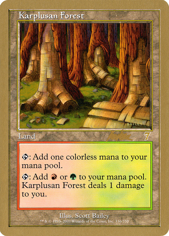Karplusan Forest (Brian Kibler) [World Championship Decks 2002]